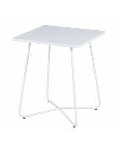 Tisch Metall matt Weiß