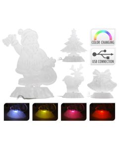 Weihnachtsfigur mit LED und USB