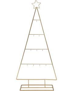 Weihnachtsbaum Metall 35x77 cm Gold