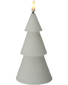 LED-Kerze Baum 11 cm Weiß