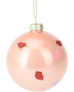 Weihnachtskugel Küsse 8 cm