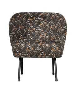 BePureHome Vogue Sessel Aquarel Flower Schwarz