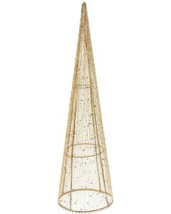 LED-beleuchtete Pyramidform 50 cm Gold